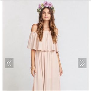 Show me your Mumu HACIENDA MAXI DRESS DUSTY BLUSH